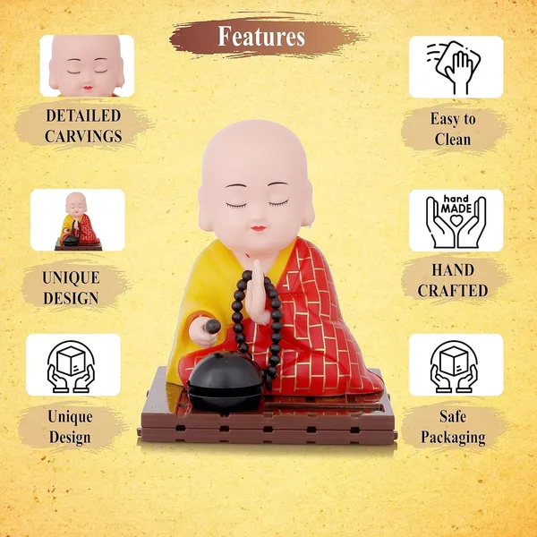 Winsome_Collection_Solar_Powered_Monk_Showpiece