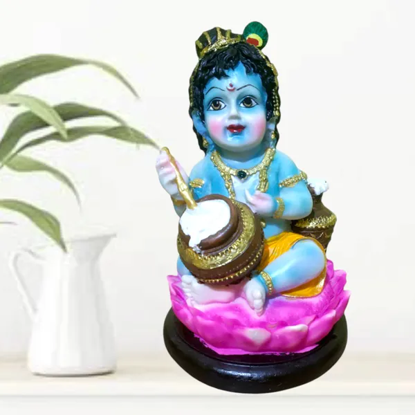 Multicolor_Krishna_Kanha_Makhan_Chor_Murti_Idol_Statue_Resin