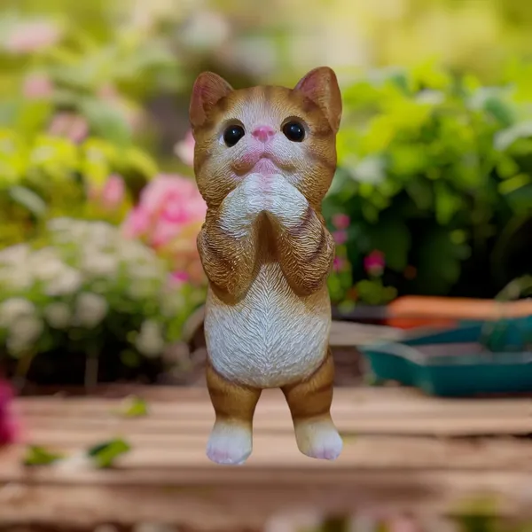 Multicolor_Resin_Handmade_Painted_Cat_Statue