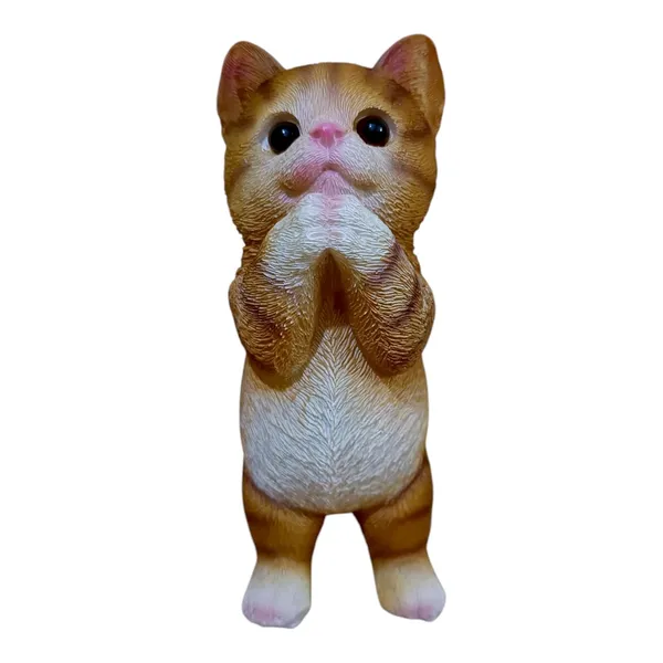 Multicolor_Resin_Handmade_Painted_Cat_Statue