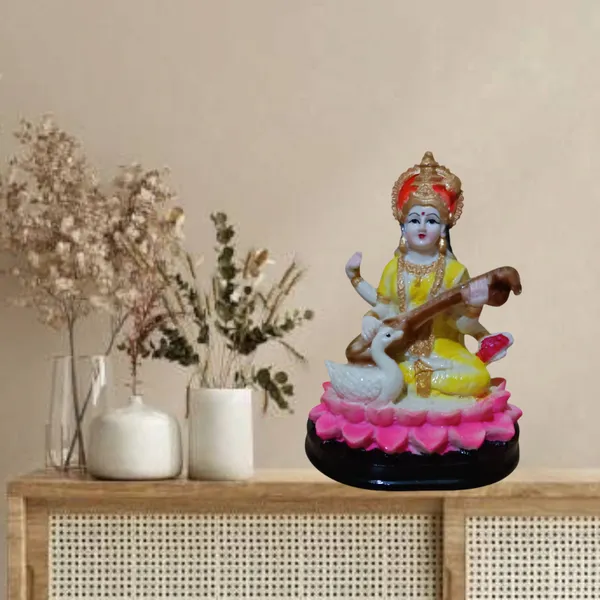 Saraswati_Mata_Devi_Idol_Statue_For_Puja_Temple_Office_Table_Polyresin