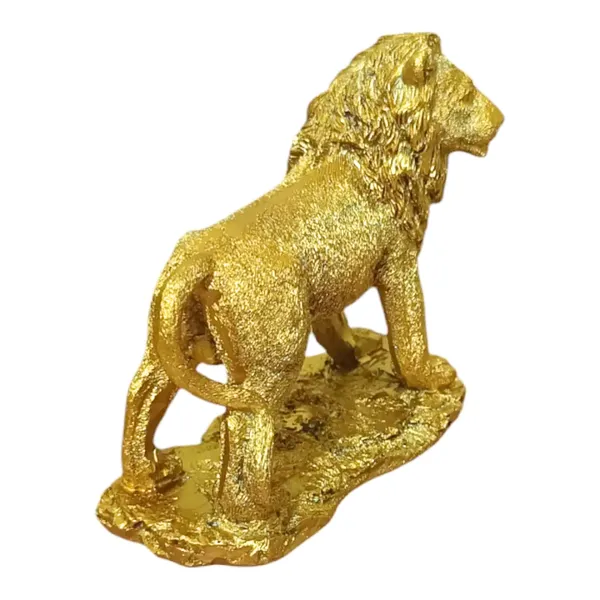 Golden_Resin_Portable_Lightweight_Handmade_Painted_Lion_Statue