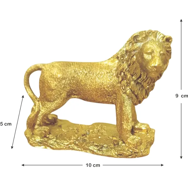 Golden_Resin_Portable_Lightweight_Handmade_Painted_Lion_Statue