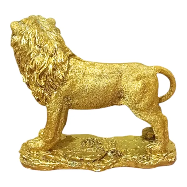 Golden_Resin_Portable_Lightweight_Handmade_Painted_Lion_Statue