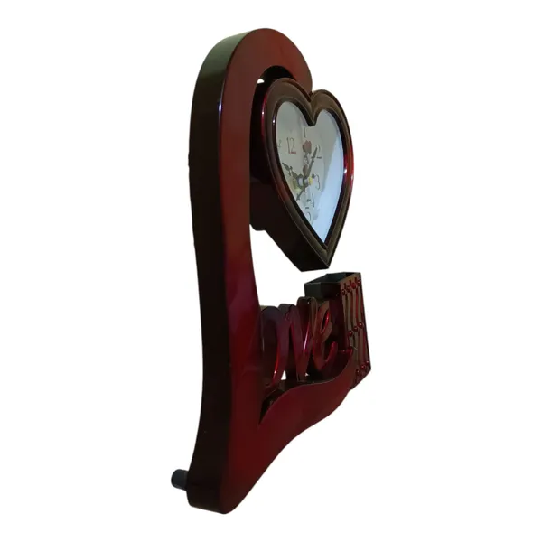 Love_Shape_Table_Clock_Pen_Stand_Holder_Decorative_Showpiece