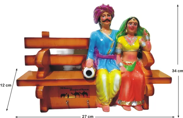 Rajasthani_Art_Wall_Hanging_Art_Sculpture_Decor_With_Keychain_Holder_Home_Office_Decor_Fiber