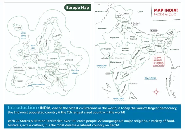 3_in_1_Educational_World_Map_Puzzle_with_40_Reusable_Quiz_Sheets_(Includes_World_Map,_India_Map_and_Europe_Map)