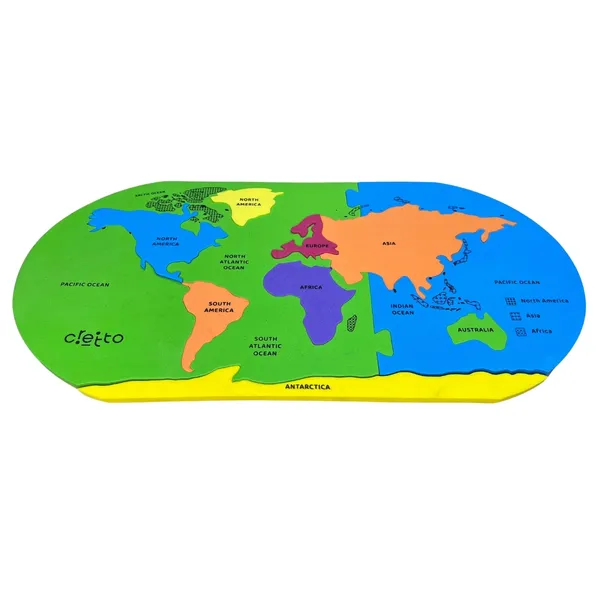 Continents_Map_Puzzle_For_5_Years_&_above_Kids