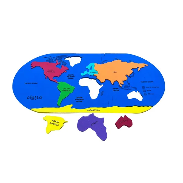 Continents_Map_Puzzle_For_5_Years_&_above_Kids