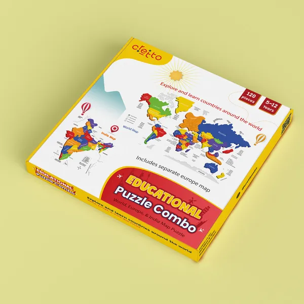 Educational_Map_Puzzle_Combo:_Map_Puzzle_of_World,_Europe_&_India