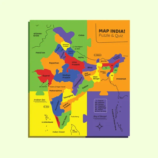 India_Map_Puzzle_For_5_Years_&_above_Kids