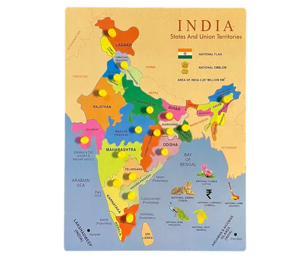 India_Map_Wooden_Knob_Jigsaw_Puzzle_for_Kids_Learn_Indian_States,_Capitals_&_Union_Territories_with_Fun