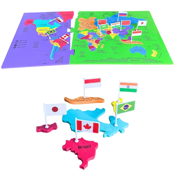 India,_World_&_Europe_Map_Puzzle_with_Capitals_Learn_Capitals_and_Country_Flags