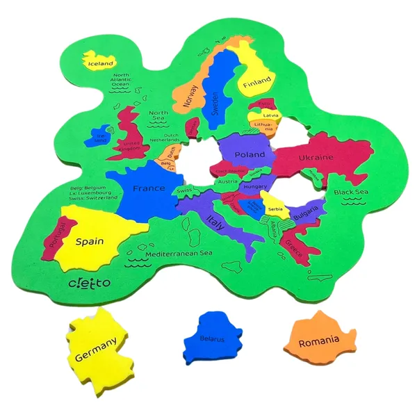 World_Map,_Europe_Map,_Asia_Map_&_India_Map_Puzzle_with_reusable_Quiz_Sheets