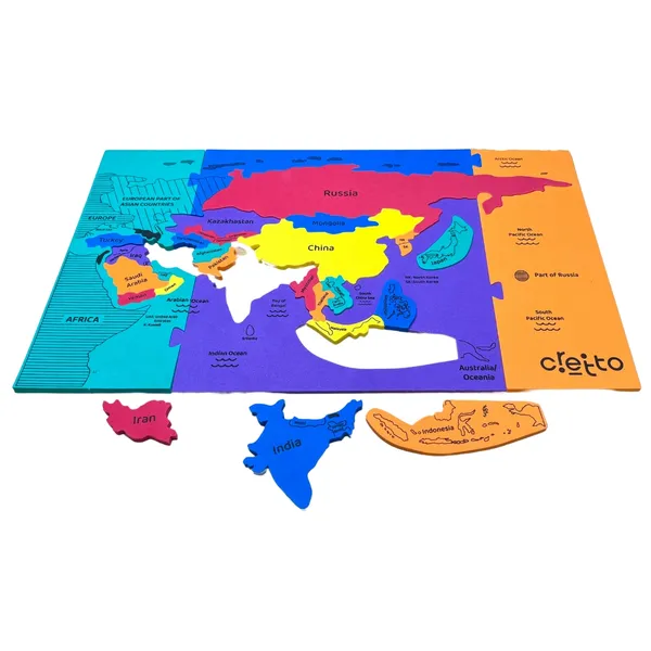 World,_Asia_&_India_Map_Puzzle