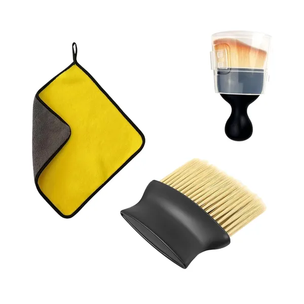 3_Pcs_Combo_Interior_Cleaning_Brush_Multipurpose_Car_Interior_Ac_Vent_Dashboard_Dust_Dirt_Cleaner_With_Microfiber_Double_Layered_Cloth_400_Gsm,40X40_Cm_Towel_(2_Brush_And_Microfibre_Cloth)