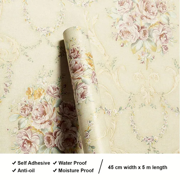 Adhesive_Wallpaper,Wallpaper_For_Wall,Diy_Wall_Stickers_Wallpaper_Decals,_Living_Room,Furniture_Decoration,Sofa_Background_Decal_(Rose_Fog_Q1_(45_*_300_Cm))