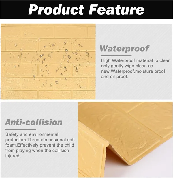 PACK_OF_2/5/10_-_Self-Adhesive_Waterproof_Pe_Foam_3D_Wall_Panels_Wallpaper_Sticker_For_Office,_Living_Room,_And_Home_Decoration_Wallpaper_For_Wall_(Beige_Brick)
