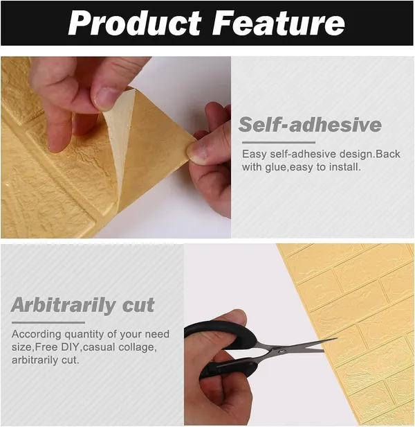 PACK_OF_2/5/10_-_Self-Adhesive_Waterproof_Pe_Foam_3D_Wall_Panels_Wallpaper_Sticker_For_Office,_Living_Room,_And_Home_Decoration_Wallpaper_For_Wall_(Beige_Brick)