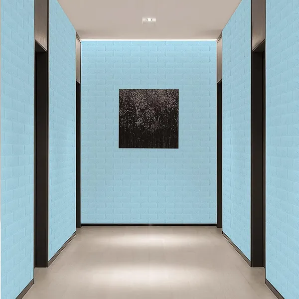 PACK_OF_2/5/10_-_Self-Adhesive_Waterproof_Pe_Foam_3D_Wall_Panels_Wallpaper_Sticker_For_Office,_Living_Room,_And_Home_Decoration_Wallpaper_For_Wall_(Blue_Brick)
