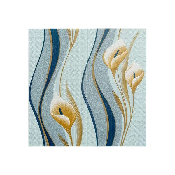 PACK_OF_2/5/10_-_Self-Adhesive_Waterproof_Pe_Foam_3D_Wall_Panels_Wallpaper_Sticker_For_Office,_Living_Room,_And_Home_Decoration_Wallpaper_For_Wall_(Blue_Flower)