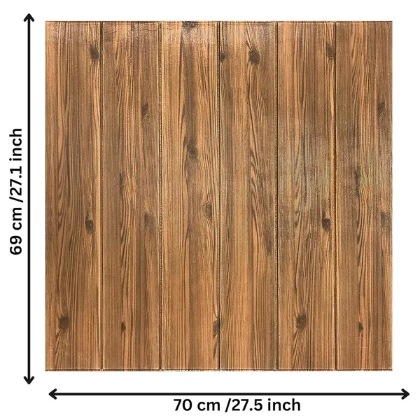 PACK_OF_2/5/10_-_Self-Adhesive_Waterproof_Pe_Foam_3D_Wall_Panels_Wallpaper_Sticker_For_Office,_Living_Room,_And_Home_Decoration_Wallpaper_For_Wall_(Dark_Wood)
