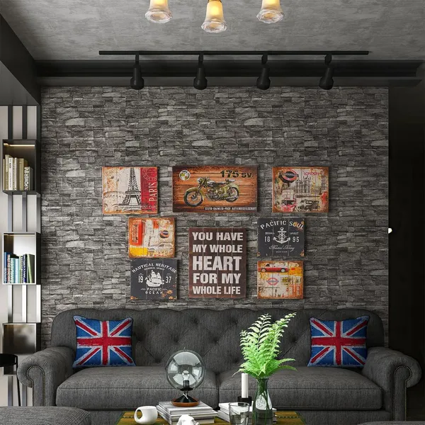 PACK_OF_2/5/10_-_Self-Adhesive_Waterproof_Pe_Foam_3D_Wall_Panels_Wallpaper_Sticker_For_Office,_Living_Room,_And_Home_Decoration_Wallpaper_For_Wall_(Granite_Brick)