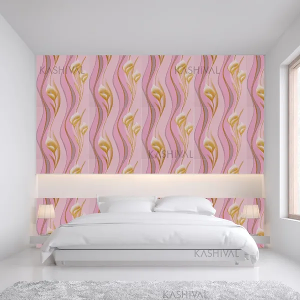 PACK_OF_2/5/10_-_Self-Adhesive_Waterproof_Pe_Foam_3D_Wall_Panels_Wallpaper_Sticker_For_Office,_Living_Room,_And_Home_Decoration_Wallpaper_For_Wall_(Pink_Flower)