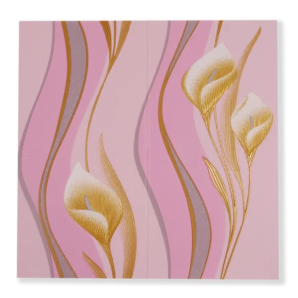 PACK_OF_2/5/10_-_Self-Adhesive_Waterproof_Pe_Foam_3D_Wall_Panels_Wallpaper_Sticker_For_Office,_Living_Room,_And_Home_Decoration_Wallpaper_For_Wall_(Pink_Flower)
