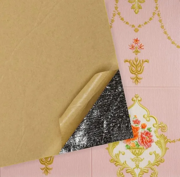 PACK_OF_2/5/10_-_Self-Adhesive_Waterproof_Pe_Foam_3D_Wall_Panels_Wallpaper_Sticker_For_Office,_Living_Room,_And_Home_Decoration_Wallpaper_For_Wall_(Pink_Royal)