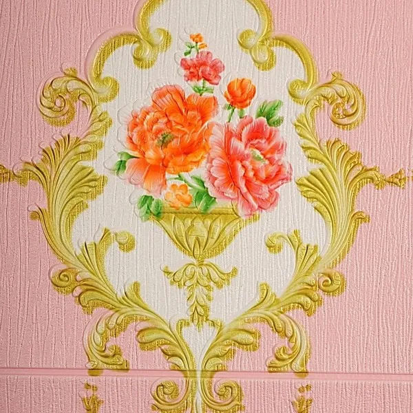 PACK_OF_2/5/10_-_Self-Adhesive_Waterproof_Pe_Foam_3D_Wall_Panels_Wallpaper_Sticker_For_Office,_Living_Room,_And_Home_Decoration_Wallpaper_For_Wall_(Pink_Royal)