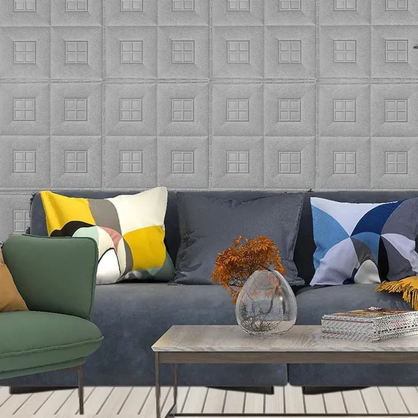 PACK_OF_2/5/10_-_Self-Adhesive_Waterproof_Pe_Foam_3D_Wall_Panels_Wallpaper_Sticker_For_Office,_Living_Room,_And_Home_Decoration_Wallpaper_For_Wall_(White_Window)