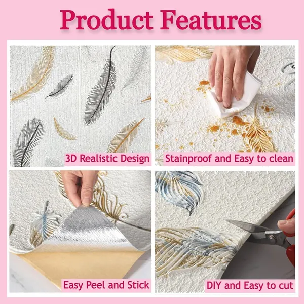 PACK_OF_2/5/10_-_Self-Adhesive_Waterproof_Pe_Foam_3D_Wall_Panels_Wallpaper_Sticker_For_Office,_Living_Room,_And_Home_Decoration_Wallpaper_For_Wall_(White_Wing)