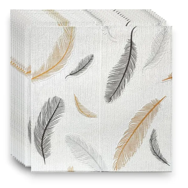 PACK_OF_2/5/10_-_Self-Adhesive_Waterproof_Pe_Foam_3D_Wall_Panels_Wallpaper_Sticker_For_Office,_Living_Room,_And_Home_Decoration_Wallpaper_For_Wall_(White_Wing)
