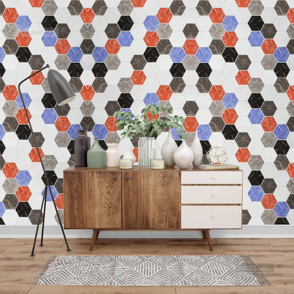 Hexagon_Pattern_Glossy_Paper_for_Countertops_Marble_Peel_and_Stick_Wallpaper_Kitchen_Marble_Contact_Paper_(Hexagon_Marble_Q1_(60_*_200_cm))