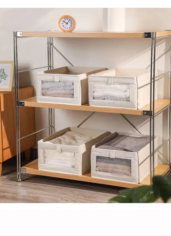 PACK_OF_5_-_Wardrobe_Organizer_for_Clothes_Organiser_Storage_Box_with_Clear_Window,_Foldable_Closet_Organiser_Basket_for_Clothing,_Jeans,_Pants,_T_Shirts,_Shelves,_Toys