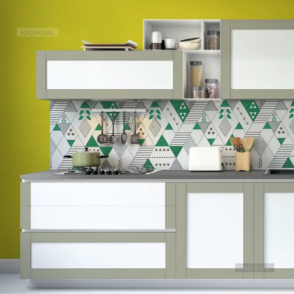 Multicoloured_Green_and_White_Triangles_Geometric_Line,_Dotes,_Tree_Designer_Waterproof,_Scratch_Resistant,_Laminated_Wallpaper_for_Kitchen_and_Furniture_(Green_Triangle_Q1_(60_*_200_cm))