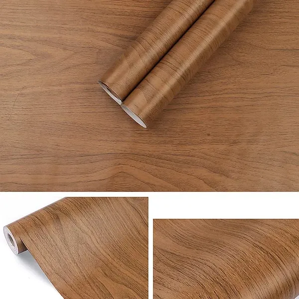 Skinny_Self_Adhesive_Vinyl_Wall_Paper_Wood_Grain_PVC_Old_Furniture_Vinyl_Stickers_Wooden_Door_Desktop_PVCWall_Papers_Kitchencupboard/Shelf_Liner_Sheet_(Clay_Brown_Wooden_Q1_(45_*_300_cm))