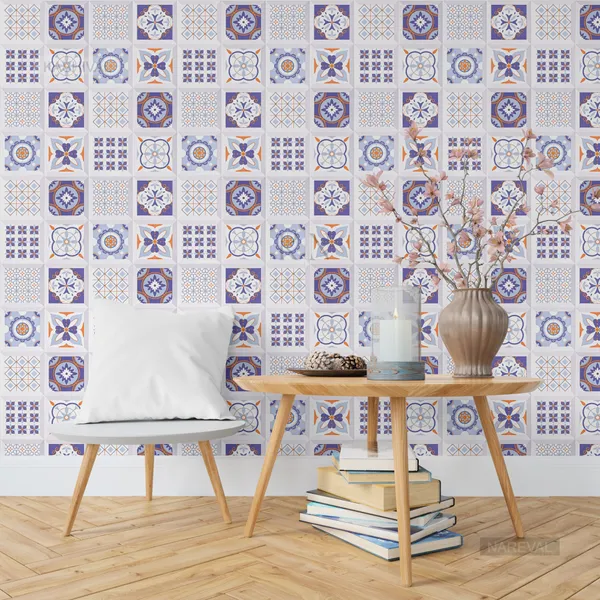 Peel_and_Stick_Self-Adhesive_Kitchen_Grey_Floral_Mosaic_Wallpaper_for_Old_Furniture,_Cabinet,_Countertop,_Hotel,_Living_Room_and_Bedroom_(Grey_Floral_Q1_(60_*_200_cm))