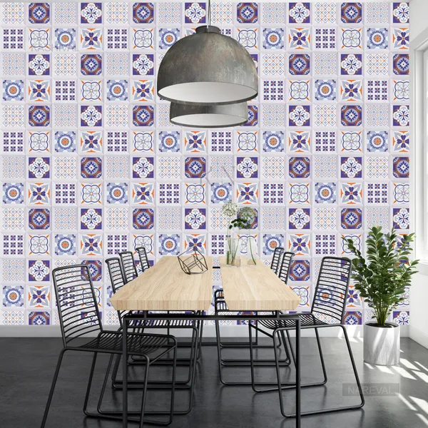 Peel_and_Stick_Self-Adhesive_Kitchen_Grey_Floral_Mosaic_Wallpaper_for_Old_Furniture,_Cabinet,_Countertop,_Hotel,_Living_Room_and_Bedroom_(Grey_Floral_Q1_(60_*_200_cm))