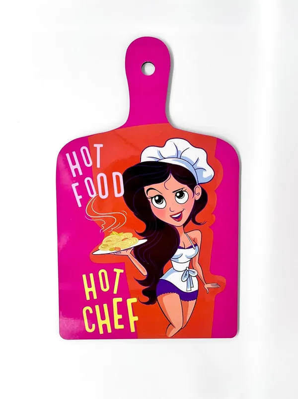 Hot_Food_Hot_Chef_Plate_Wall_Hanging_|_For_Home_&_Wall_Decoration_|_11.2_X_7_Inch