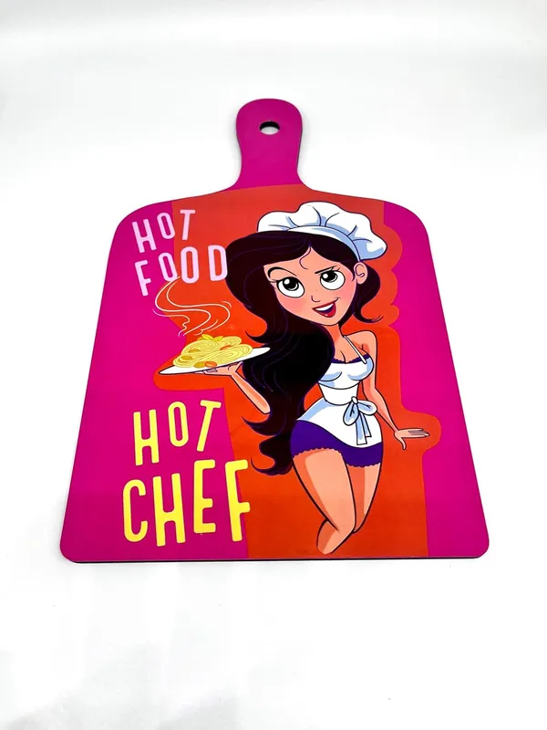 Hot_Food_Hot_Chef_Plate_Wall_Hanging_|_For_Home_&_Wall_Decoration_|_11.2_X_7_Inch