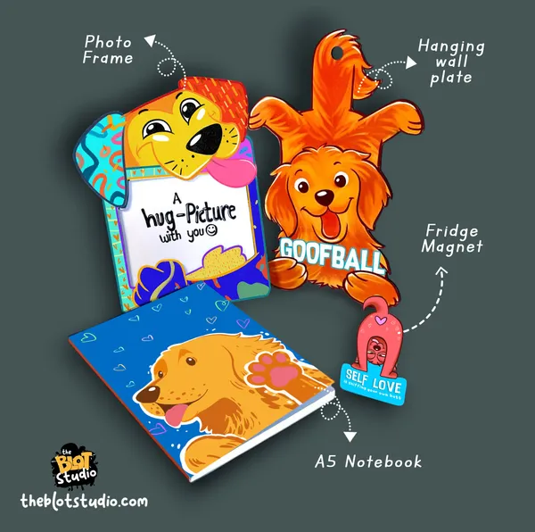 Multicolour_Mixed_Gift_Combo_For_Golden_Retriever_Lovers