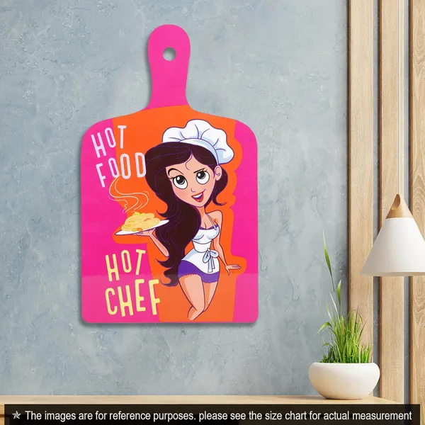 Hot_Food_Hot_Chef_Plate_Wall_Hanging_|_For_Home_&_Wall_Decoration_|_11.2_X_7_Inch