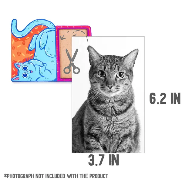 Cat_Themed_Wooden_Photo_Frame_|_For_Home_Decor_&_Pet_Lovers