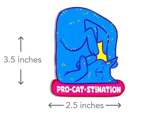 Procatstination_Fridge_Magnet_For_Cat_Lovers