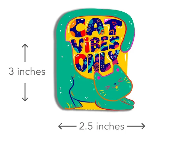 Cat_Vibes_Only_Fridge_Magnet_For_Cat_Lovers