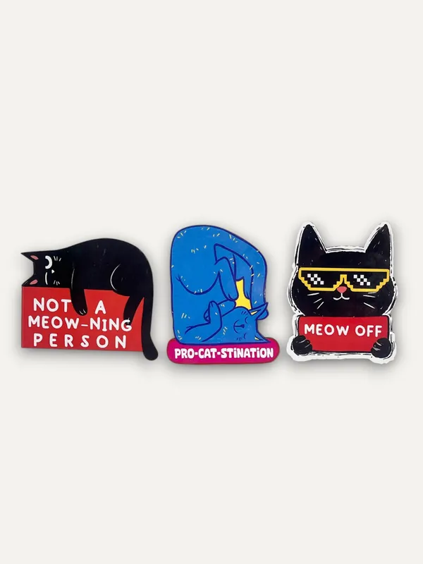 Pack_of_3_Cat_Combo_Fridge_Magnet_|_For_Refrigerator,_Home_Decor