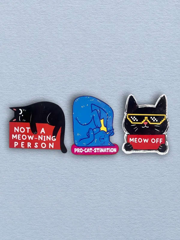 Pack_of_3_Cat_Combo_Fridge_Magnet_|_For_Refrigerator,_Home_Decor