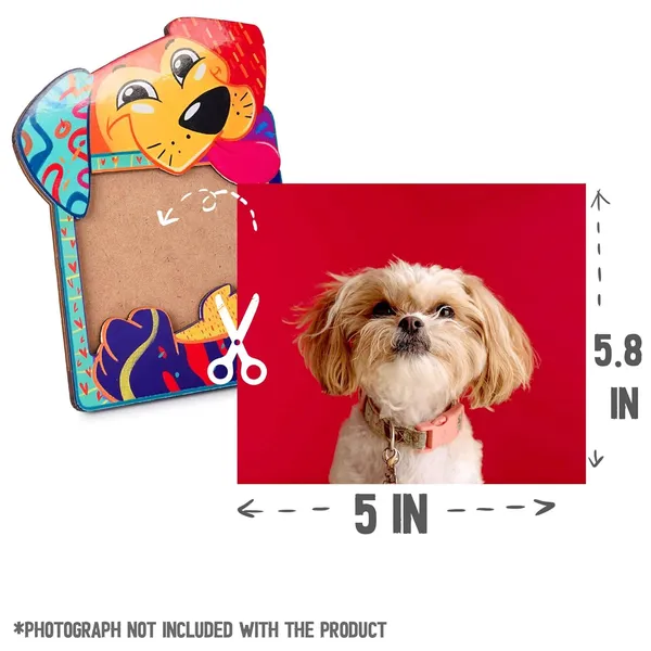 Dog_Themed_Photo_Frame_|_For_Home_Decor_&_Pet_Lovers_|_9.5_X_6.5_Inch